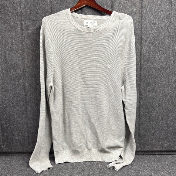 Original Penguin Gray Crewneck Sweater Soft Knit - Picture 1 of 3